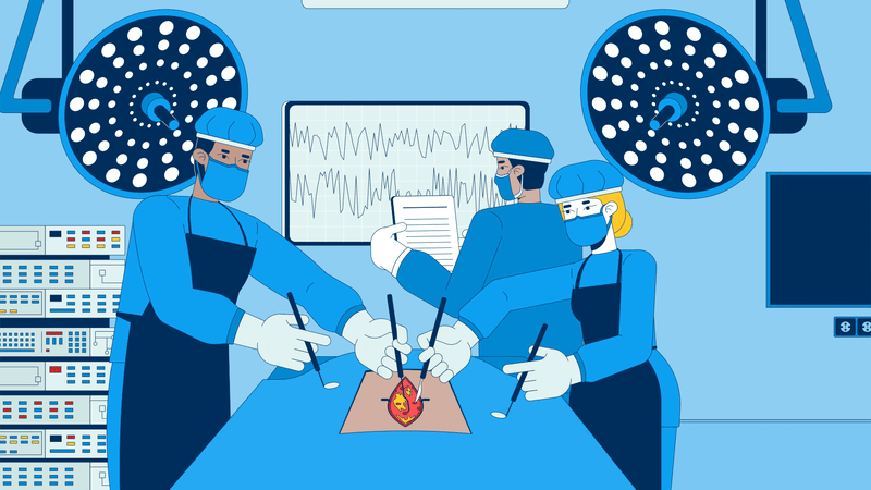 Operating room illustration